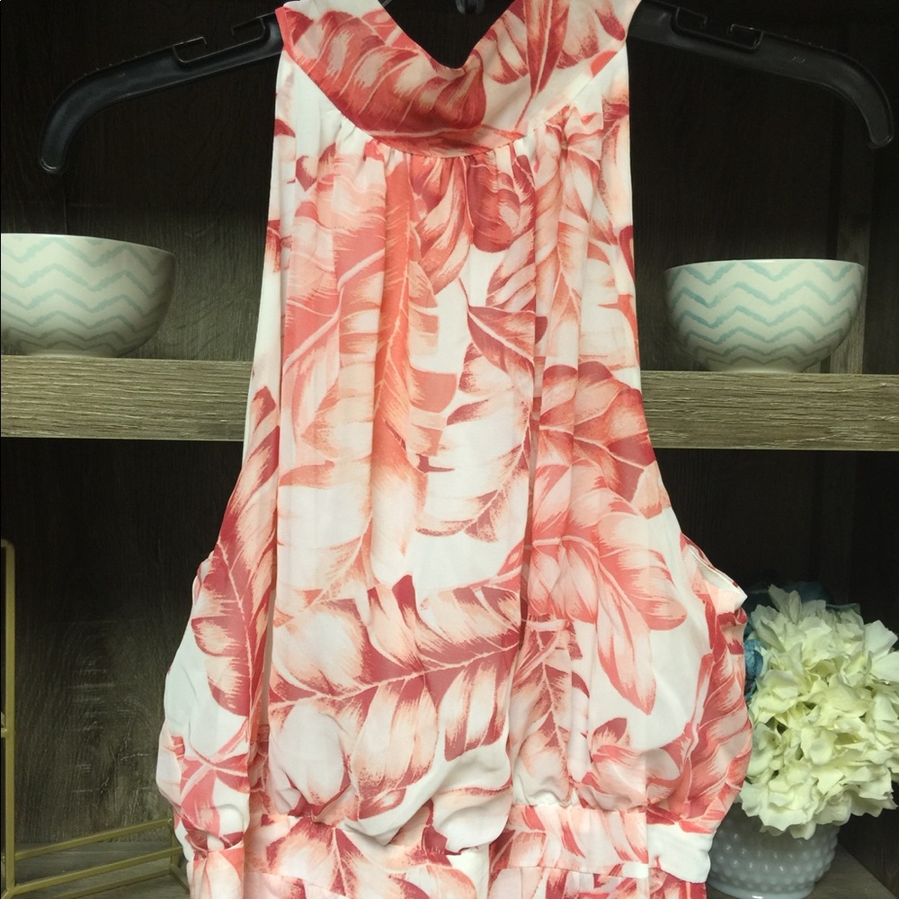 New York & Company Halter Maxi Dress